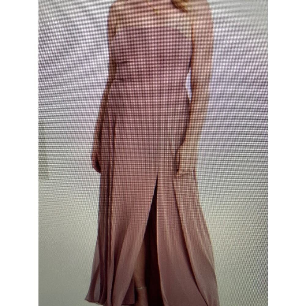 NWOT LOVELY #LB012 A2 FORMAL MAXI IN DESSERT ROSE SIZE 0